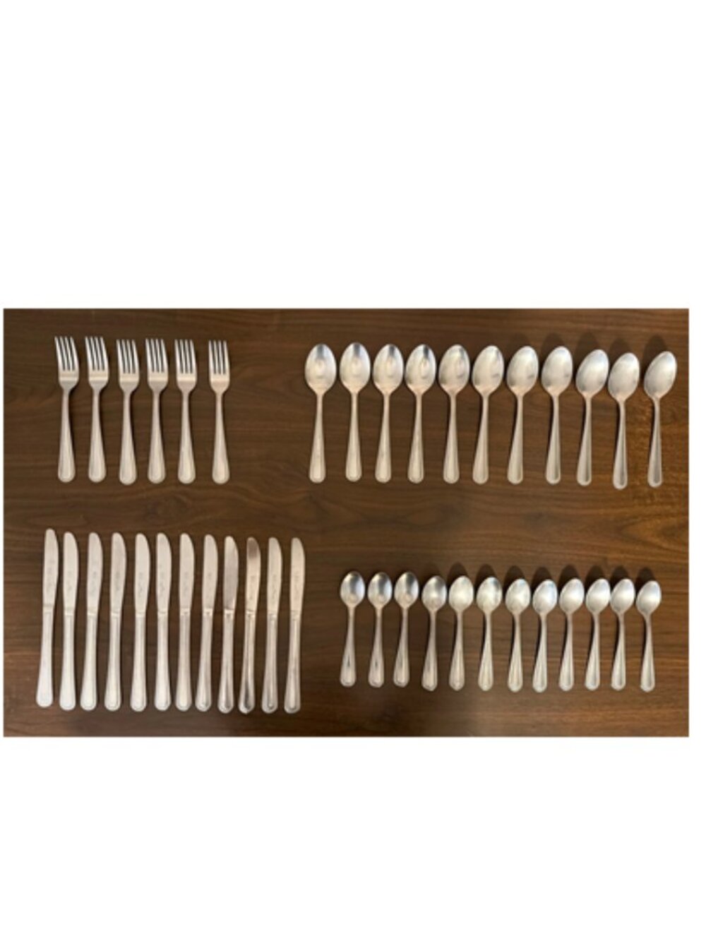 Bakers & Chefs China Stainless Steel NSF Flatware 41 pcs, Service for 6+